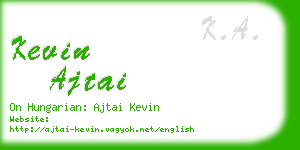 kevin ajtai business card